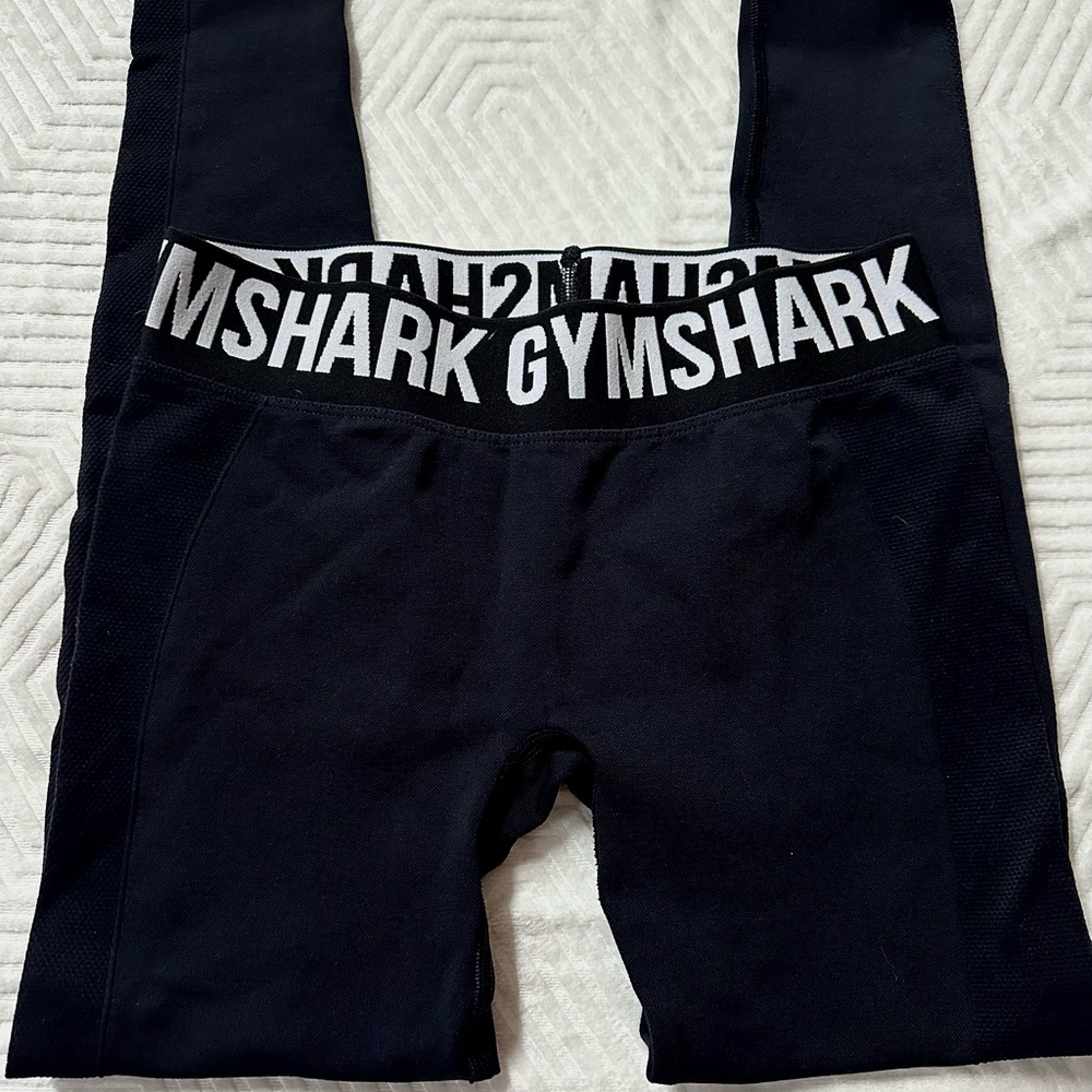 Gymshark Black Logo Waist Leggings Size Small